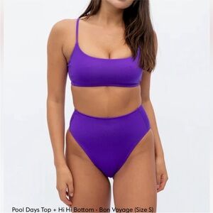 Left On Friday Purple High-Waist Bikini Set